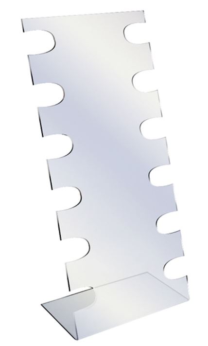 ACRYLIC SIX PAIR COUNTER TOP EYEGLASS DISPLAY 16”H