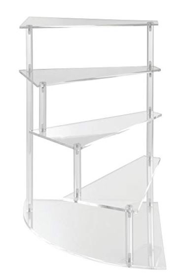 ACRYLIC SPIRAL STAIRWAY 17¼”H