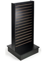 2 WAY SLATWALL MERCHANDISER BLACK