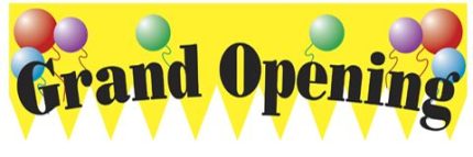GRAND OPENING VINYL BANNER 6'