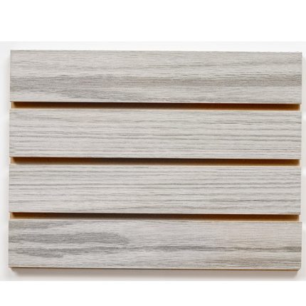 ASHEN OAK MELAMINE SLATWALL 4’H X 8’L