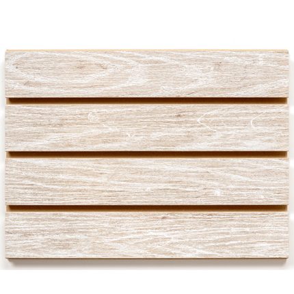 NATURAL SWISS OAK MELAMINE SLATWALL 4’H X 8’L