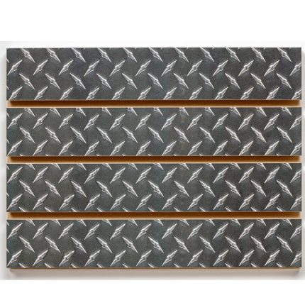 DIAMOND PLATE MELAMINE SLATWALL 4’H X 8’L