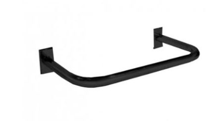 U-SHAPED ROUND HANGRAIL BLACK