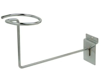 SLATWALL MILLINERY DISPLAY CHROME