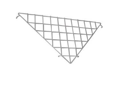 TRIANGULAR GRIDWALL SHELF WHITE