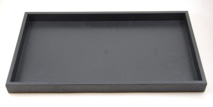 1" PLASTIC TRAY BLACK