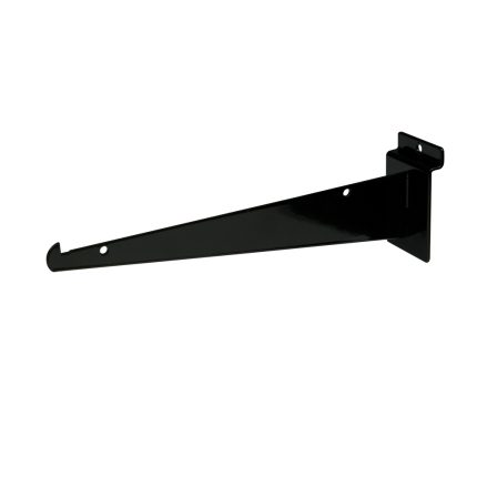 10" SLATWALL SHELF BRACKET, BLACK
