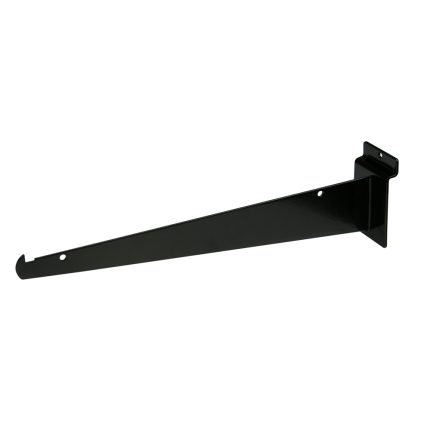 12" SLATWALL SHELF BRACKET, BLACK