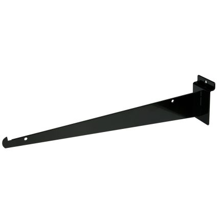 14" SLATWALL SHELF BRACKET, BLACK