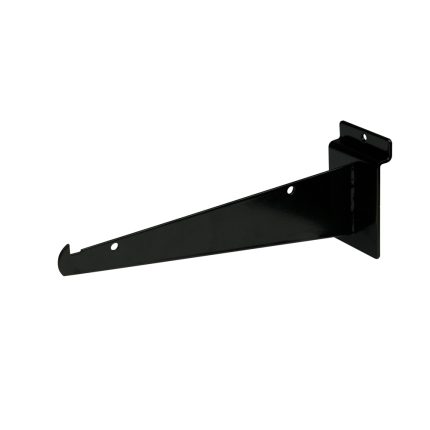 8" SLATWALL SHELF BRACKET, BLACK