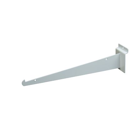 12" SLATWALL SHELF BRACKET, WHITE