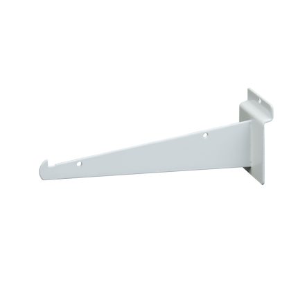 10" SLATWALL SHELF BRACKET, WHITE