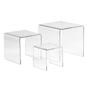 MEDIUM ACRYLIC RISER 3 PIECE SET