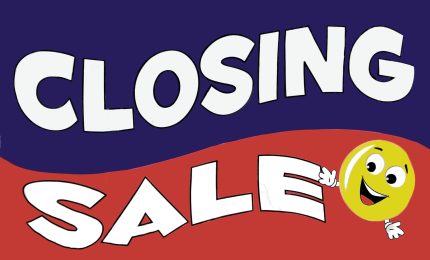 STORE CLOSING SALE VINYL BANNER