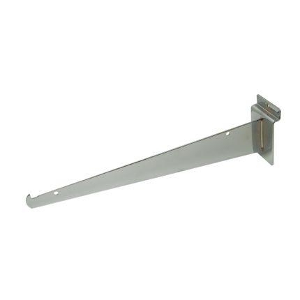 12" SLATWALL SHELF BRACKET, CHROME