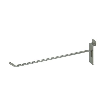 10" CHROME SLATWALL HOOK - 1/4"