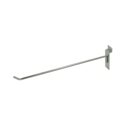 12" CHROME SLATWALL HOOK - 1/4"