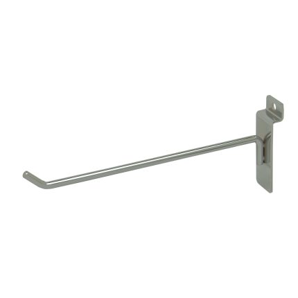 8" CHROME SLATWALL HOOK - 1/4"