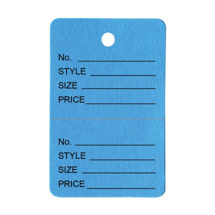 LARGE DARK BLUE UNSTRUNG 2 PART TAG
