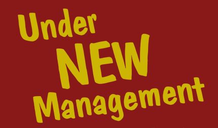 UNDER NEW MANAGEMENT BANNER