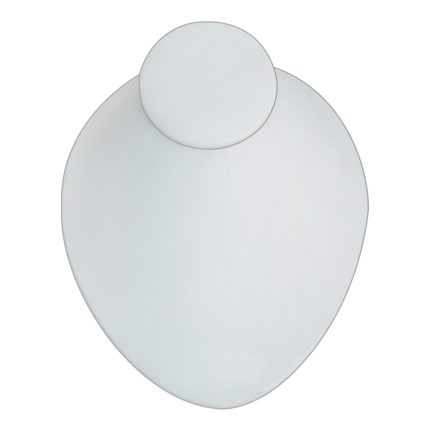 SINGLE NECKLACE BUST DISPLAY WHITE