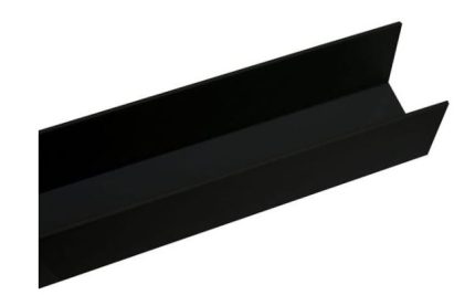 SLATWALL PVC EDGE BLACK