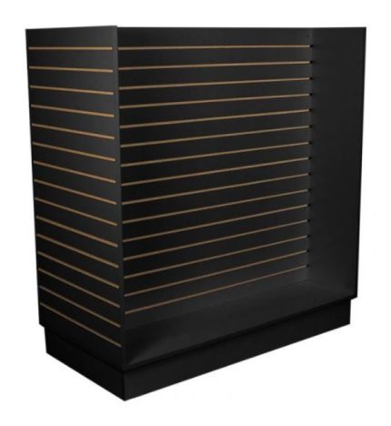 GONDOLA SLATWALL MERCHANDISER BLACK