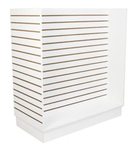 GONDOLA SLATWALL MERCHANDISER WHITE