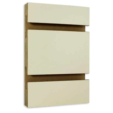 ALMOND MELAMINE SLATWALL 4'H X 8'L