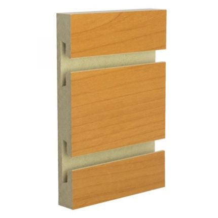 PEARWOOD MELAMINE SLATWALL 4'H X 8'L