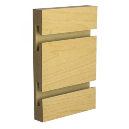 HARD ROCK MAPLE MELAMINE SLATWALL 4'H X 8'L