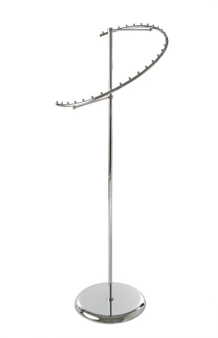 HALF SPIRAL COSTUMER RACK CHROME